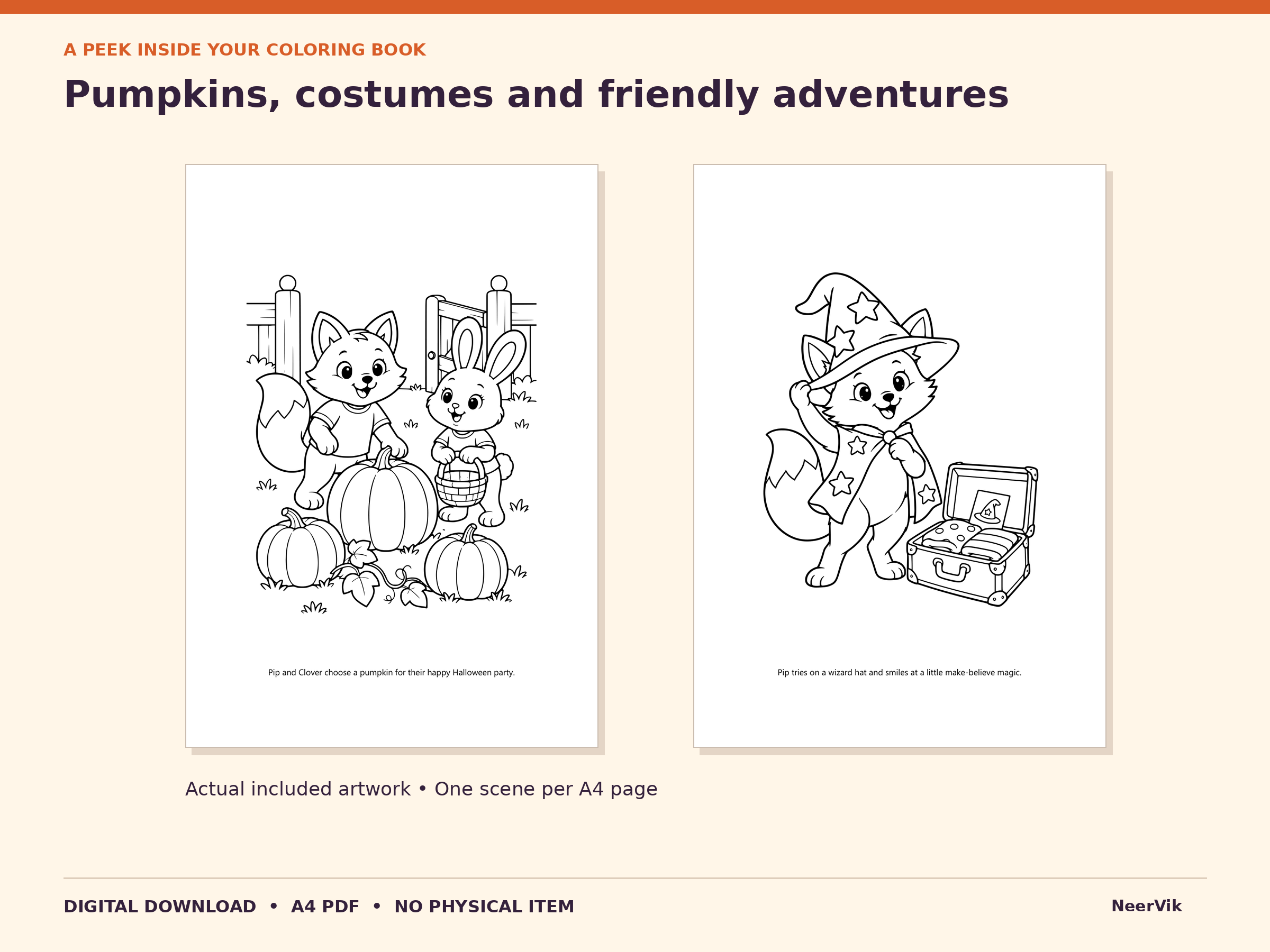 More actual scenes from the Halloween printable